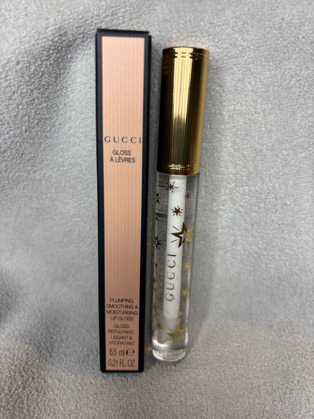 Gucci Lip Gloss Clear Plumping, Smoothing& Moisturizing 6.5mg Brand New in Box!!